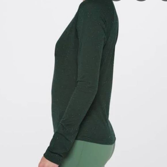 adidas Green and Black Long Sleeve Tee - Picture 2 of 4